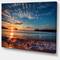 Designart - Tranquil Beach and Whimsical Clouds - Seashore Photo Canvas Art Print